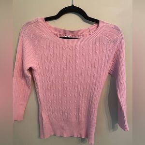 Derek Heart Womens Pink Sweater Size Medium M Crew Neck
